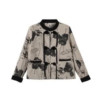 Fele.d Jackets & Coats Women's Ink Wash Lotus Leaf