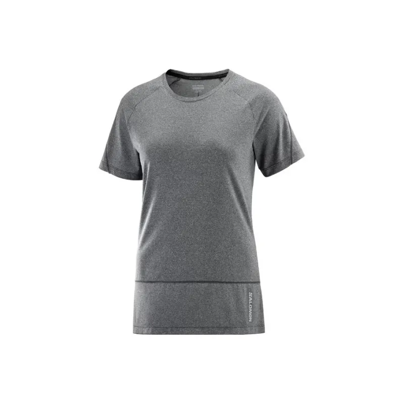 SALOMON CROSS RUN T Shirts Women's Gray-0