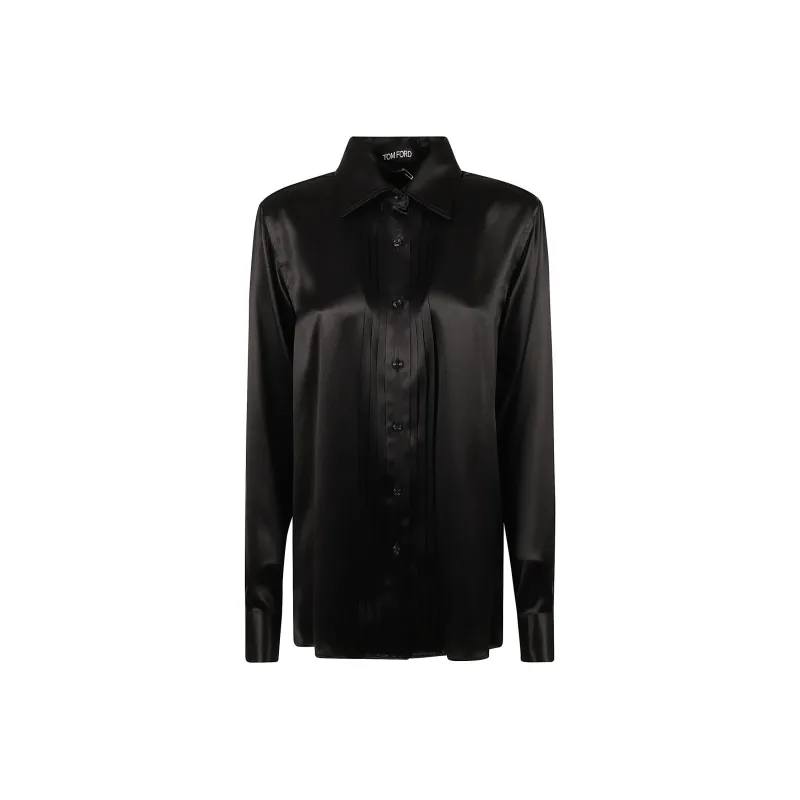 TOM FORD Pintuck Detailed Long Sleeved Shirt-0