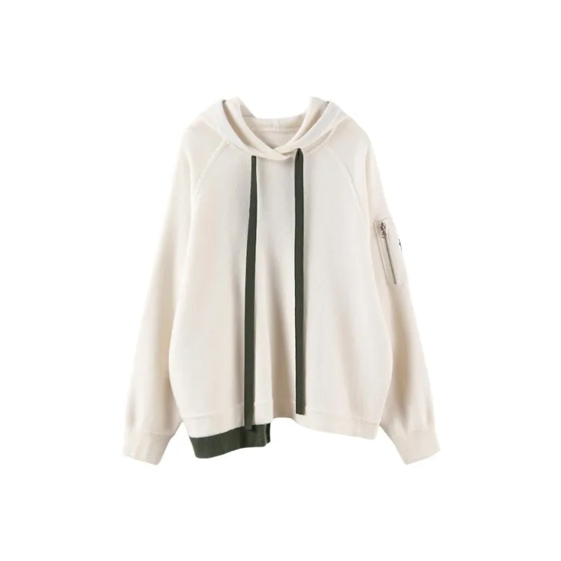 MAIGRE SIMHAT Cashmere Sweater Women's Raw White-0