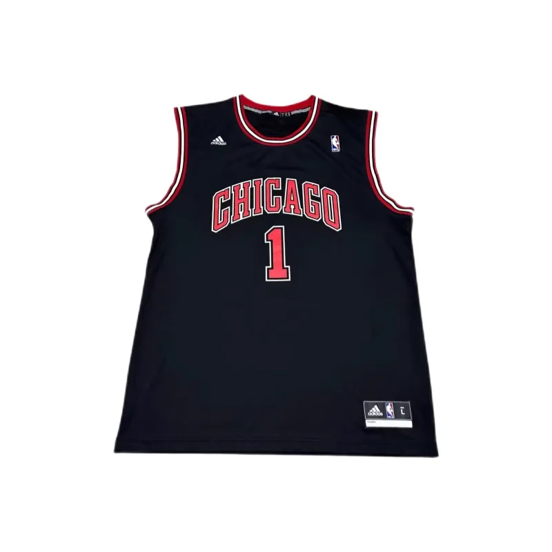 Adidas x NBA Chicago Bulls Basketball Jerseys Unisex Black-0