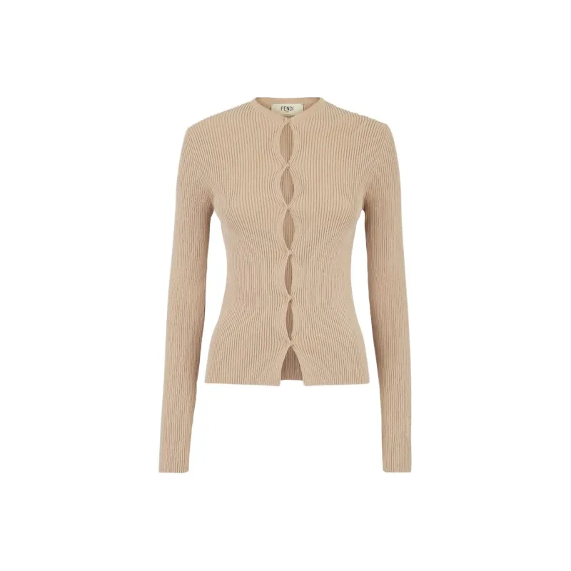 FENDI Buttoned Long Sleeved Cardigan-0
