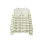 Apricot Green Stripes