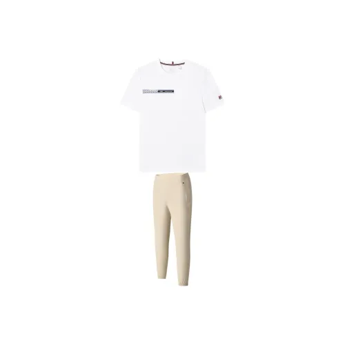 FILA Casual Sportswear Men Standard White+Wheat Brown