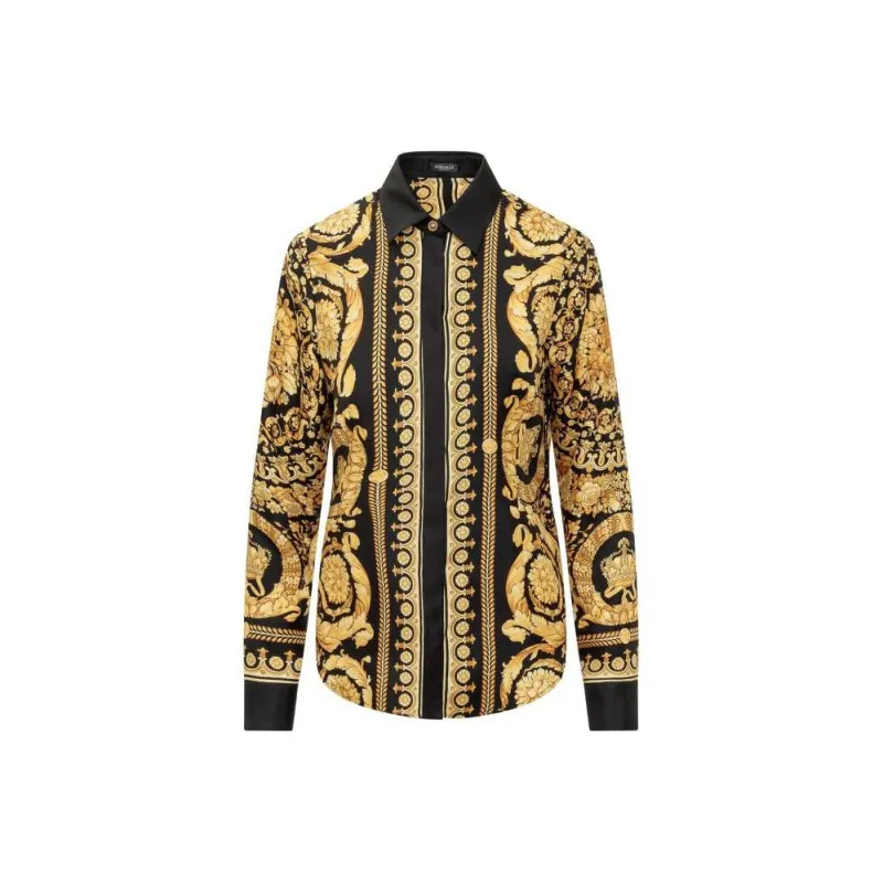 FANSIZHE VERSACE Shirt Women's Black-0