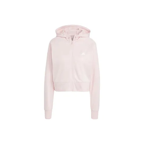 Adidas Free Shipping With AdiClub Aeroready Game And Go Full Zip Hooded Fleece Jacket