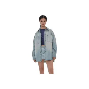 GUESS Shirts Women's OTLW-Light Blue