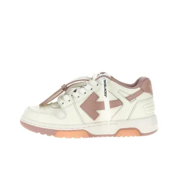 OFF WHITE Out Of Office Ooo Low Tops White Pink Women's