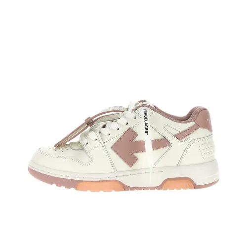 OFF WHITE Out Of Office Ooo Low Tops White Pink Women's