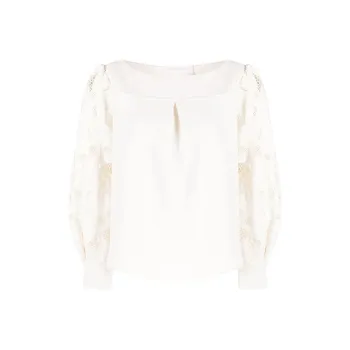 See By Chloe Floral Embroidered sleeve Blouse