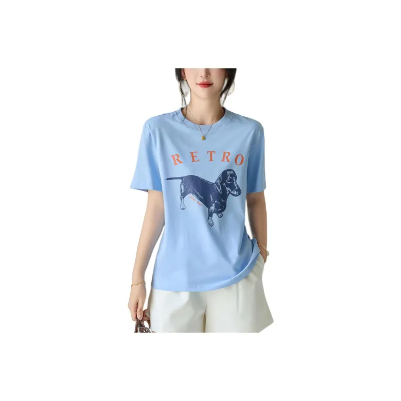 Dme T Shirts Women's Blue-0