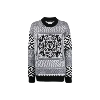 VERSACE Cashmere Sweaters Women's Gray