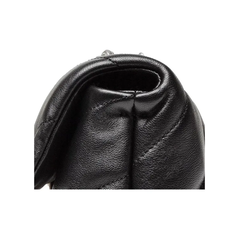 PINKO Leather Baguette Bag Crossbody Bag Shoulder Bag Small Size Women's Black-3