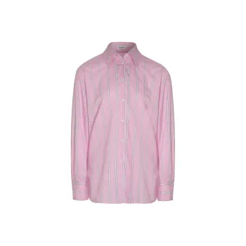 Little Pull Shirt Women's Pink Stripes