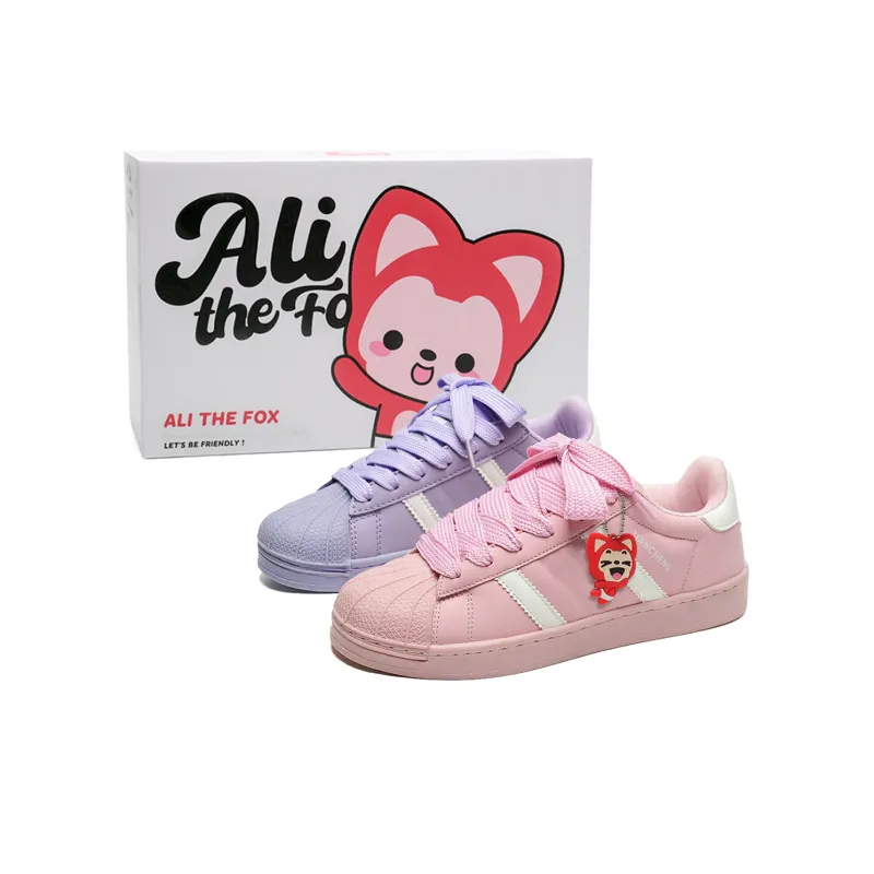 ALI THE FOX Slip Resistant Cushioning Abrasion Resistant Lightweight Low Top Skateboard Shoes Unisex-66
