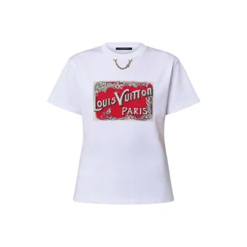 LOUIS VUITTON Lv Travel Stamp T Shirt