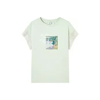 DIALOGUE To White × Kay Levine Co brand T Shirts Women's Mist Green