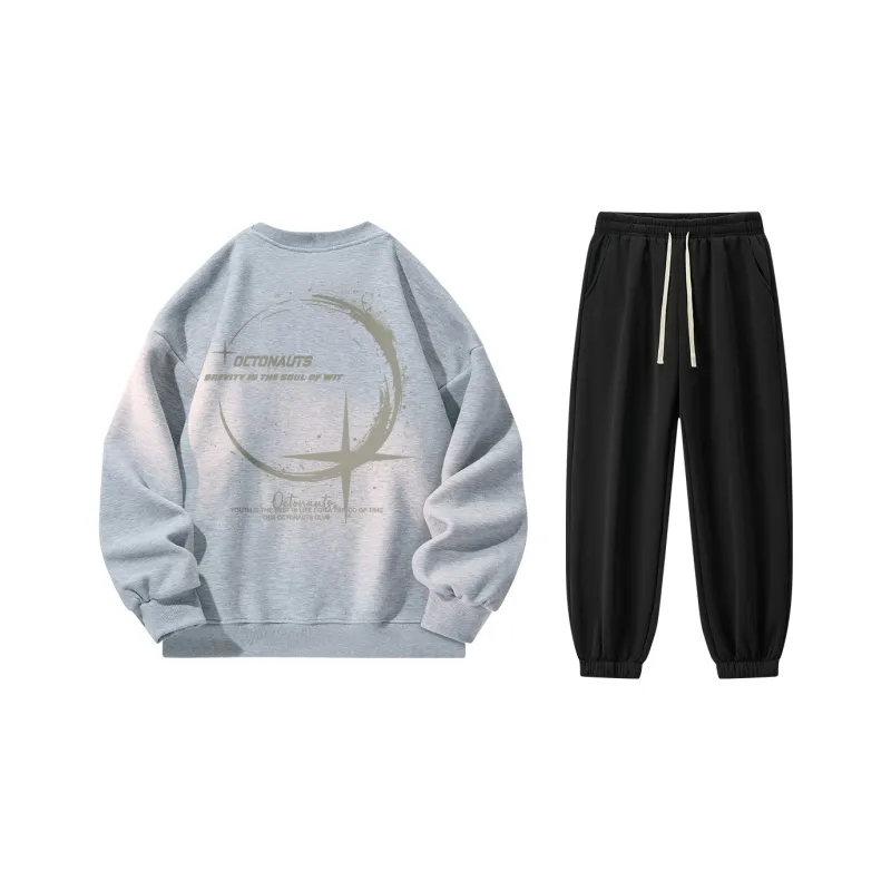 Small Columns Under The Sea Sweatshirt Set Unisex-10
