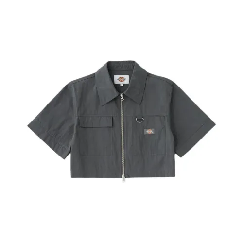 Moussy X Dickies MOUSSY Collaboration Shirts Women's Gray