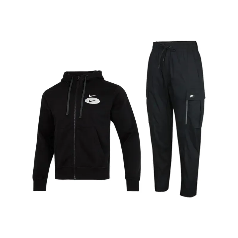 Nike SportswearSwoosh League Sweatshirt Set Men's Black-0