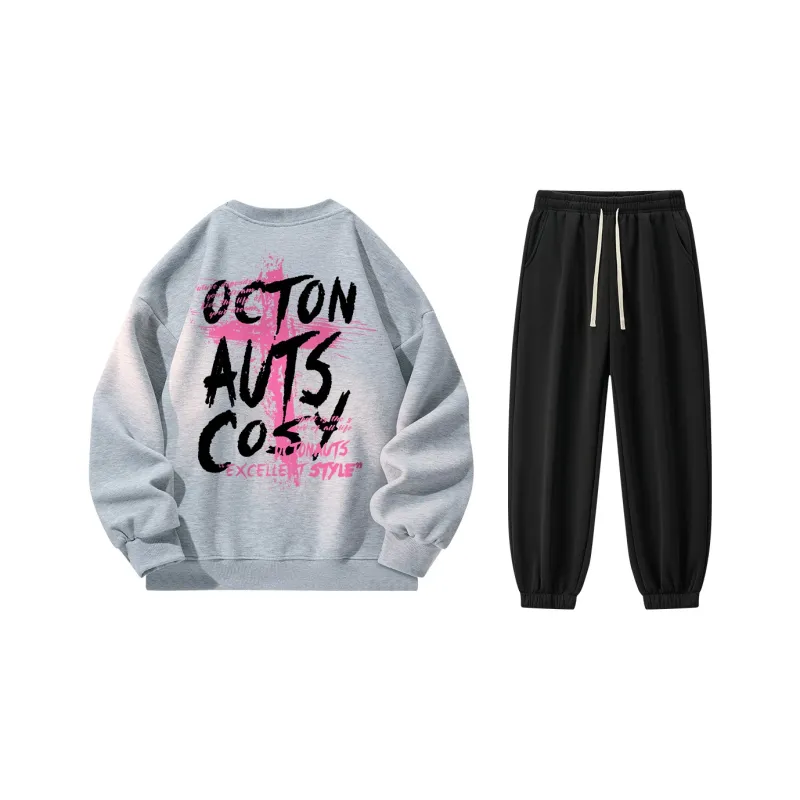 Small Columns Under The Sea Sweatshirt Set Unisex-12