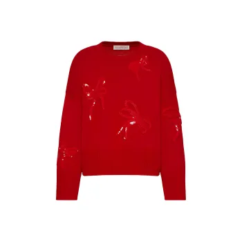 Valentino SS23 Chinese New Year Cashmere Sweaters Women's Red