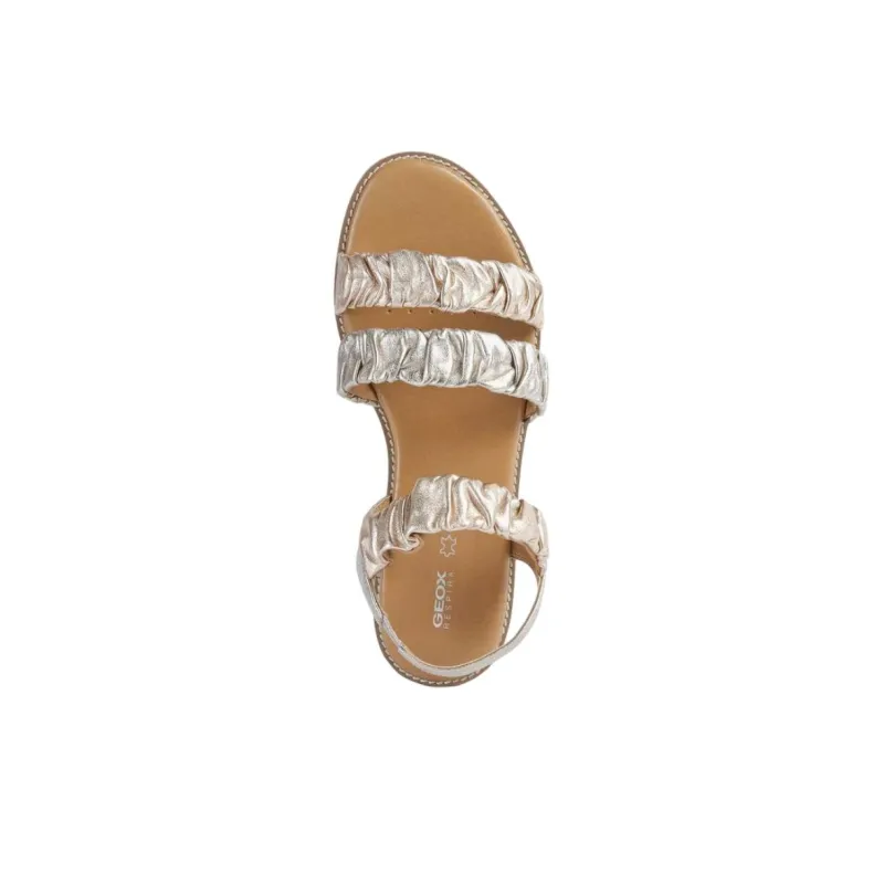 GEOX Naileen One Strap Sandals Women's Ecru-4