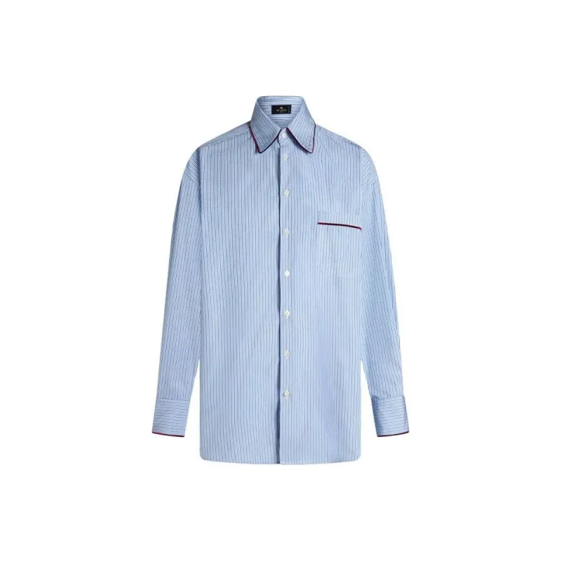 ETRO Striped Straight Hem Shirt-0