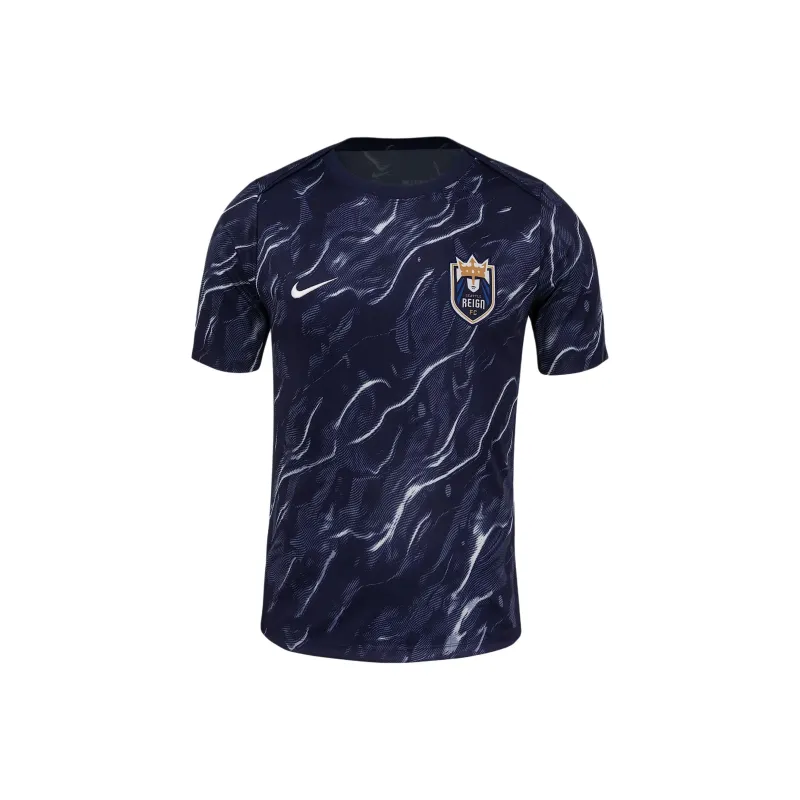 Nike Seattle Reign 2025 Men's Nike Nwsl Short Sleeve Pre Match Top-0
