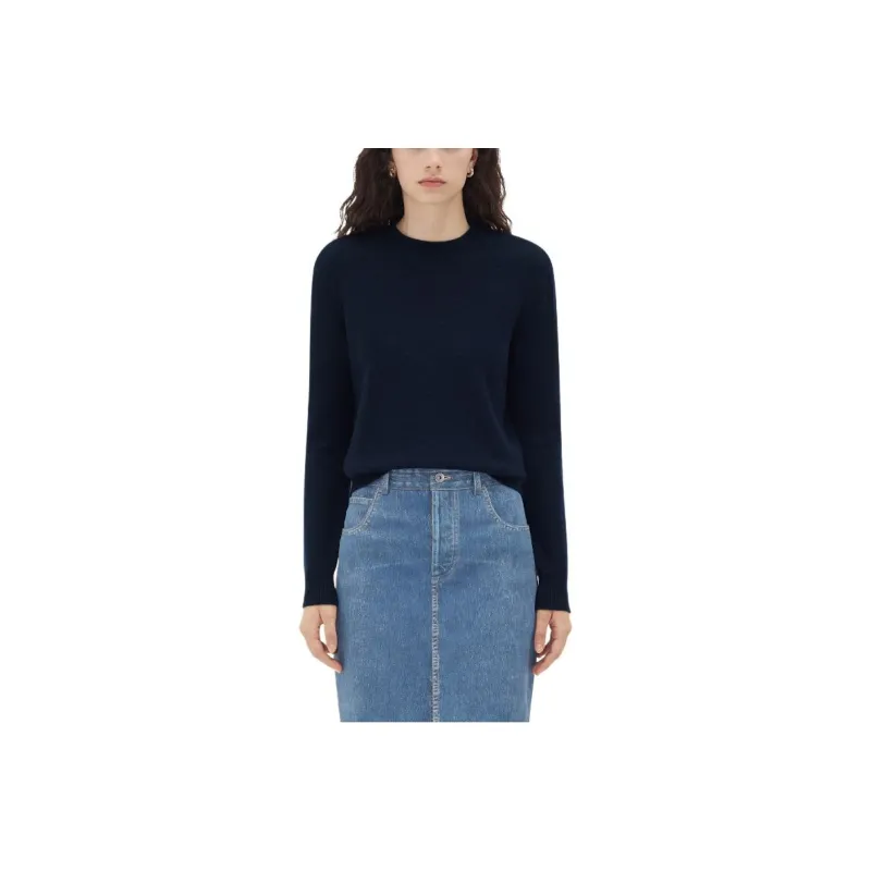 Bottega Veneta SS24 Cashmere Sweater Women's Marine Blue-0
