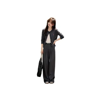 Mo Han Yi Mei Knitwear Women's Dark Gray