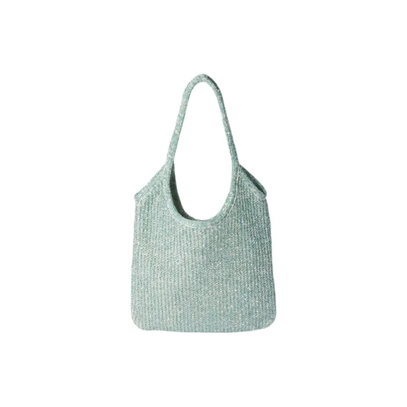 MIU MIU Ivy Polyamide Polyester Shoulder Bag Women's Blue Green-1