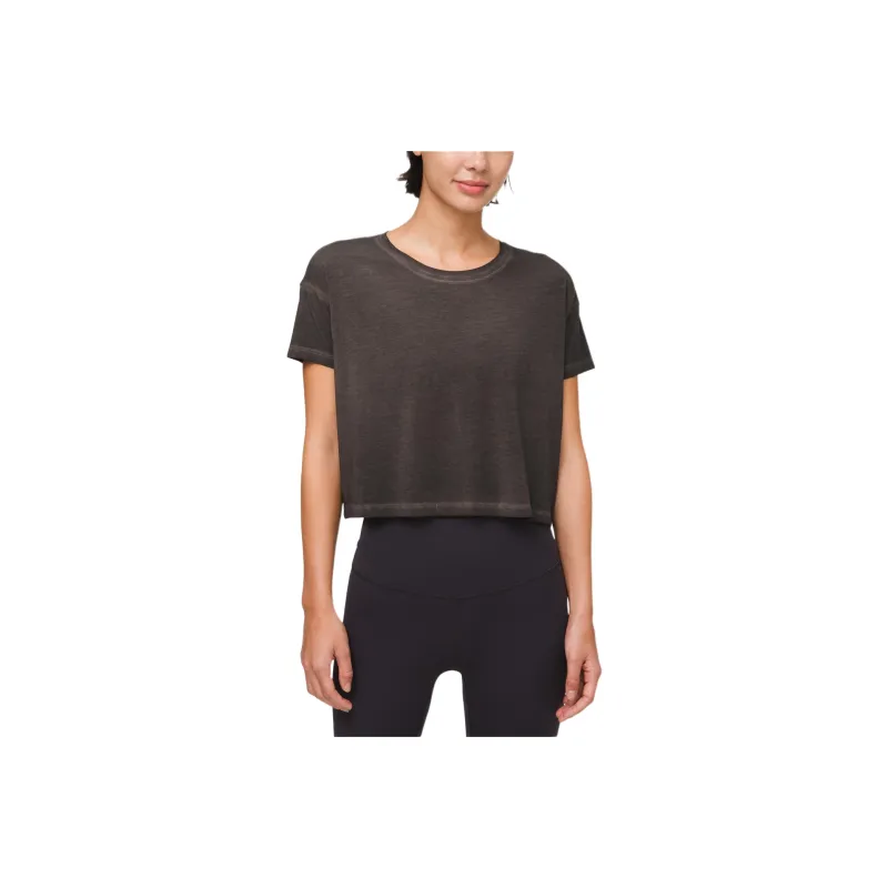 Lululemon Cates T-Shirt Women's Washed Black-0