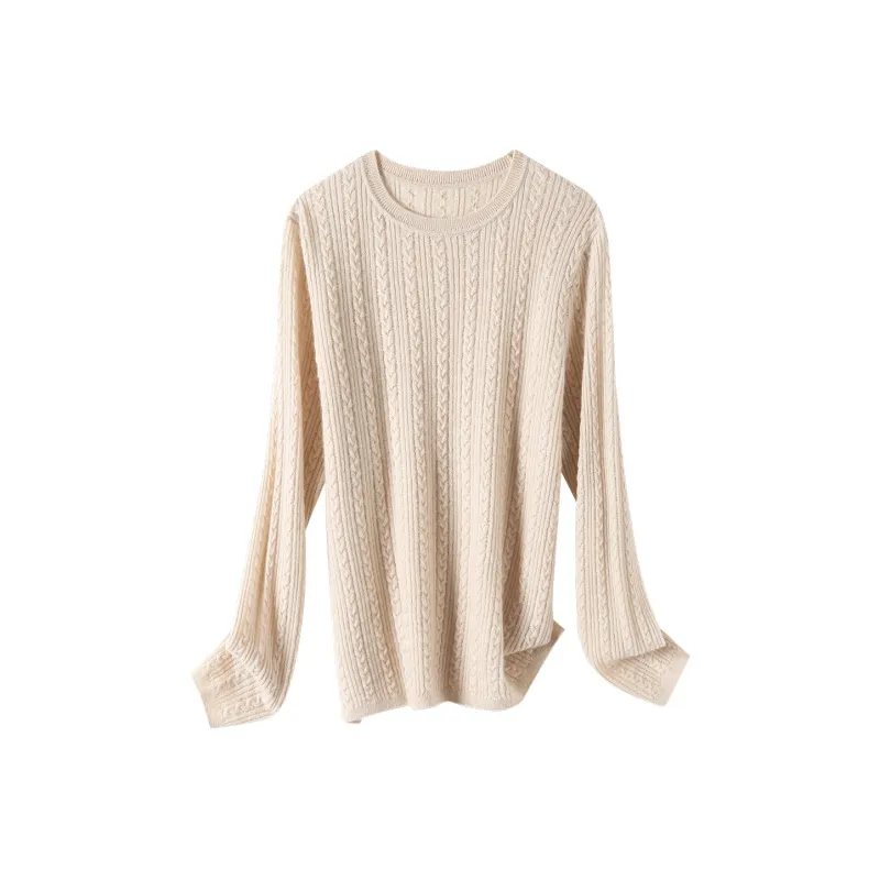 H YXIANG Cashmere Sweater Women's-3