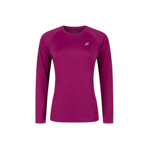 Asics Women's Running Raglan Sleeve T-Shirt Women's Rose Red
