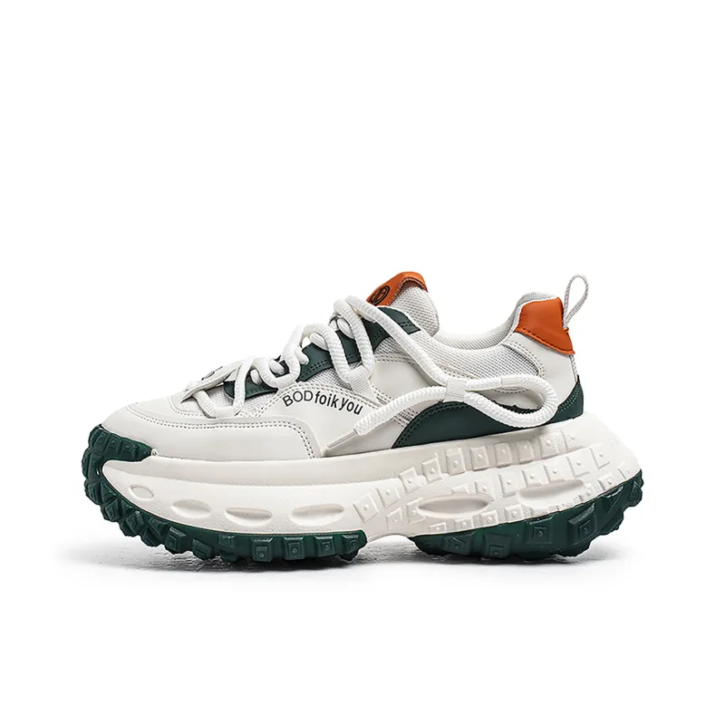 Yi Jiabao Anti Slip Wear Resistant Low Top Chunky Sneakers Men's-3