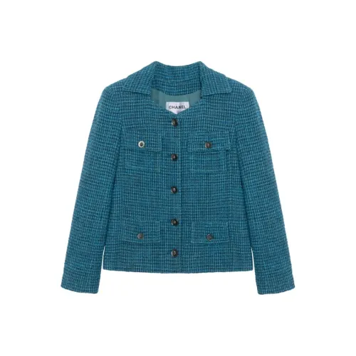 CHANEL Jacket Women's Turkish Blue