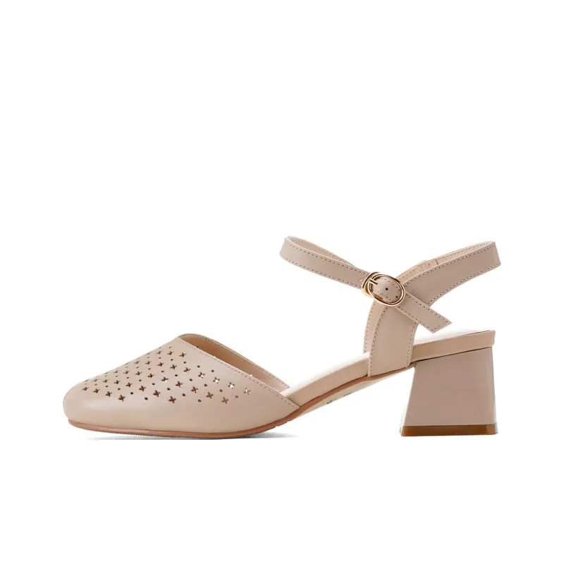 GOLDLION Chunky Heel High Heels Women's-7