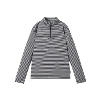OUTDOOR PRODUCTS T Shirt Women's Dark Gray White Pinstripe