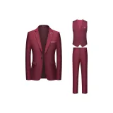 Burgundy Three-Piece Set