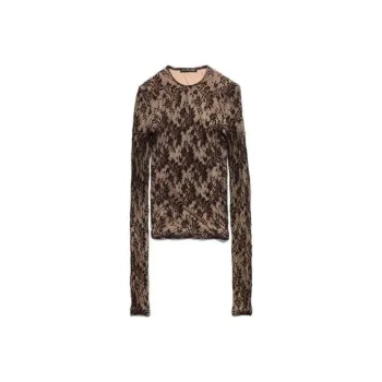 Balenciaga Lace Crewneck Top