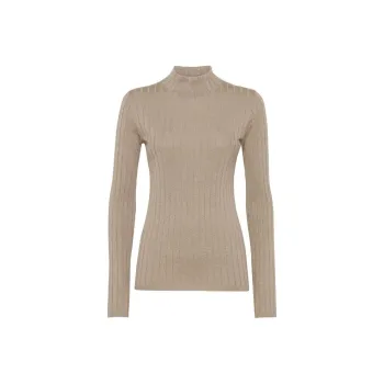 Brunello Cucinelli Knitted Mock Neck Jumper