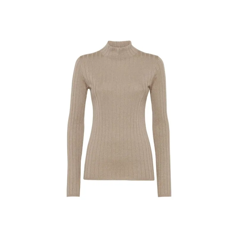 Brunello Cucinelli Knitted Mock Neck Jumper-0