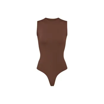 SKIMS ESSENTIAL CREW NECK SLEEVELESS BODYSUIT Jumpsuit Women's COCOA/Cocoa