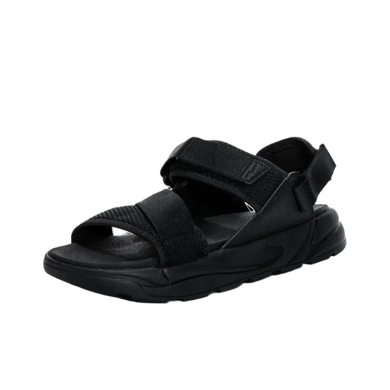 Erke Beach Sandals Men Jet Black-0