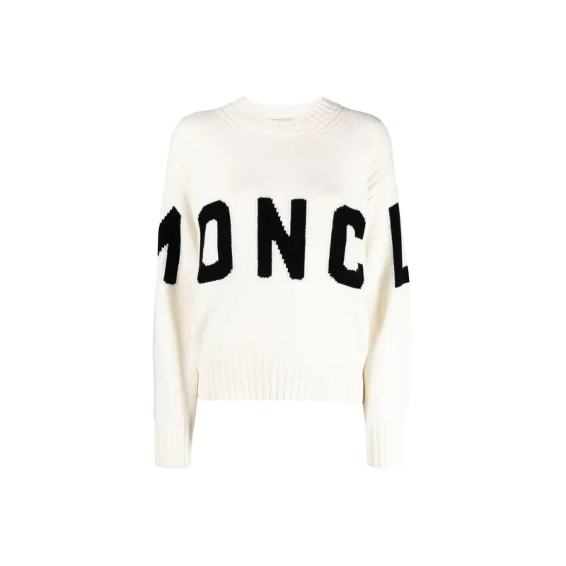 Moncler SS23 Valentines'd Day Gift Ideas Cashmere Sweaters Women's White-0
