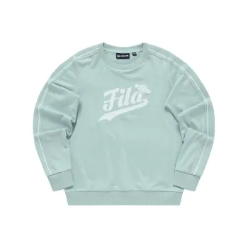 FILA FUSION BASEBALL Series Sweatshirt Women's Majestic Green