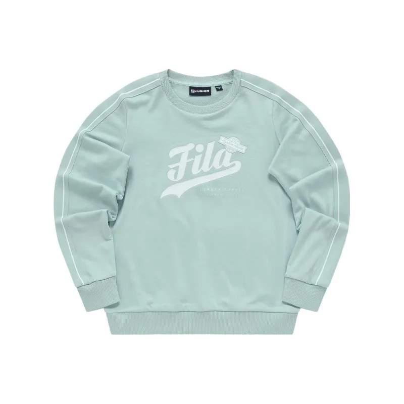 FILA FUSION BASEBALL Series Sweatshirt Women's Majestic Green-0