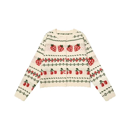 NTOT Knitwear Women's White Red