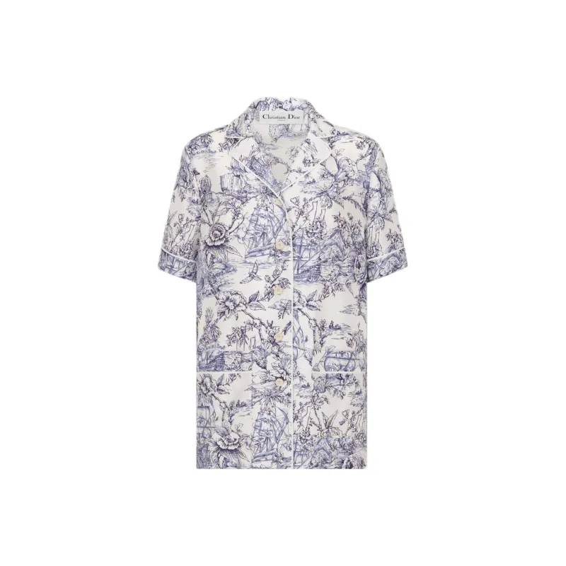 DIOR Shirts Women's Blue-0